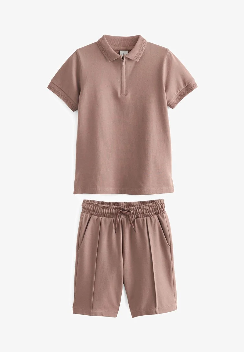 Next ZIP NECK SHORT SLEEVE SET - Shorts - Dusty Pink 3 Next ZIP NECK SHORT SLEEVE SET - Shorts - Dusty Pink