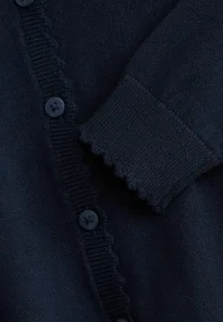 Next SCALLOPED EDGE SCHOOL - Strickjacke - Navy Blue -Oberbekleidung Verkäufe 043efc4809e4472690756835bc49a3ef