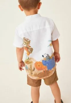 Next SAFARI PRINT BORDER STANDARD - Hemd - White -Oberbekleidung Verkäufe 04b3b2f9273945269416356e319164c4