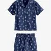 Next REVER COLLAR AND SET - Shorts - Navy Yacht Boat