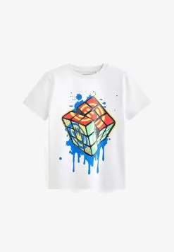 Next SHORT SLEEVE GRAPHIC STANDARD - T-Shirt Print - White Retro Game -Oberbekleidung Verkäufe 057a1e0d6d0545d59c4b9e729426438b 1