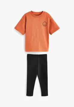 Next SHORT SLEEVES SET STANDARD - Leggings - Hosen - Green Black Oversized -Oberbekleidung Verkäufe 066a7c169e844de3a433b53d51a0d696