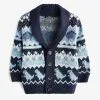 Next DINOSAUR FAIRISLE PATTERN STANDARD - Strickjacke - Blue -Oberbekleidung Verkäufe 0903695d877240d29fed7240deb4561f