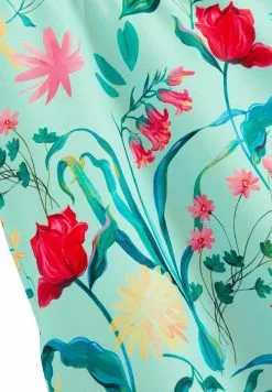 Next TIE SHOULDER - Badeanzug - Mint Green Floral -Oberbekleidung Verkäufe 092d5bb3e3614cbb8445b2fa72d0eea6