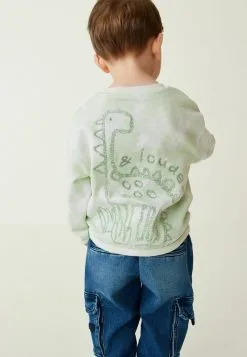 Next WITH EMBROIDERED GRAPHIC STANDARD - Sweatshirt - Green -Oberbekleidung Verkäufe 0d9c40d4af9a41ccb2f2c85a0e9d4209