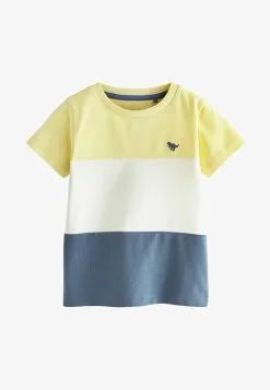 Next SHORT SLEEVE COLOURBLOCK - T-Shirt Print - Blue -Oberbekleidung Verkäufe 0fdd9acbf3ce408bb354042fab5dc459