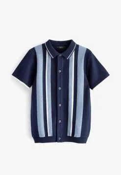 Next SHORT SLEEVE BUTTON THROUGH STANDARD - Strickjacke - Navy -Oberbekleidung Verkäufe 100445b5b9774a08b17456b77c9d0ce4 1