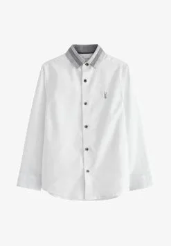 Next LONG SLEEVE OXFORD STANDARD - Hemd - White Check Collar