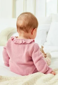 Next BUNNY FRILL - Strickjacke - Pink -Oberbekleidung Verkäufe 116ed80b5fac473abd32494149ae8964