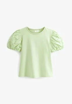 Next BRODERIE PUFF SLEEVE - T-Shirt Print - Pink -Oberbekleidung Verkäufe 11f56c2a3d7941698123a3b54b9a3e7f