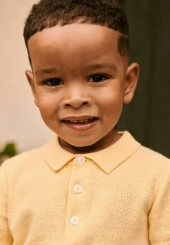 Next TEXTURED SHORT SLEEVE STANDARD - Poloshirt - Lemon Yellow