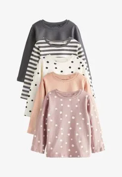 Next 5 PACK - Langarmshirt - Neutral Spot Stripe