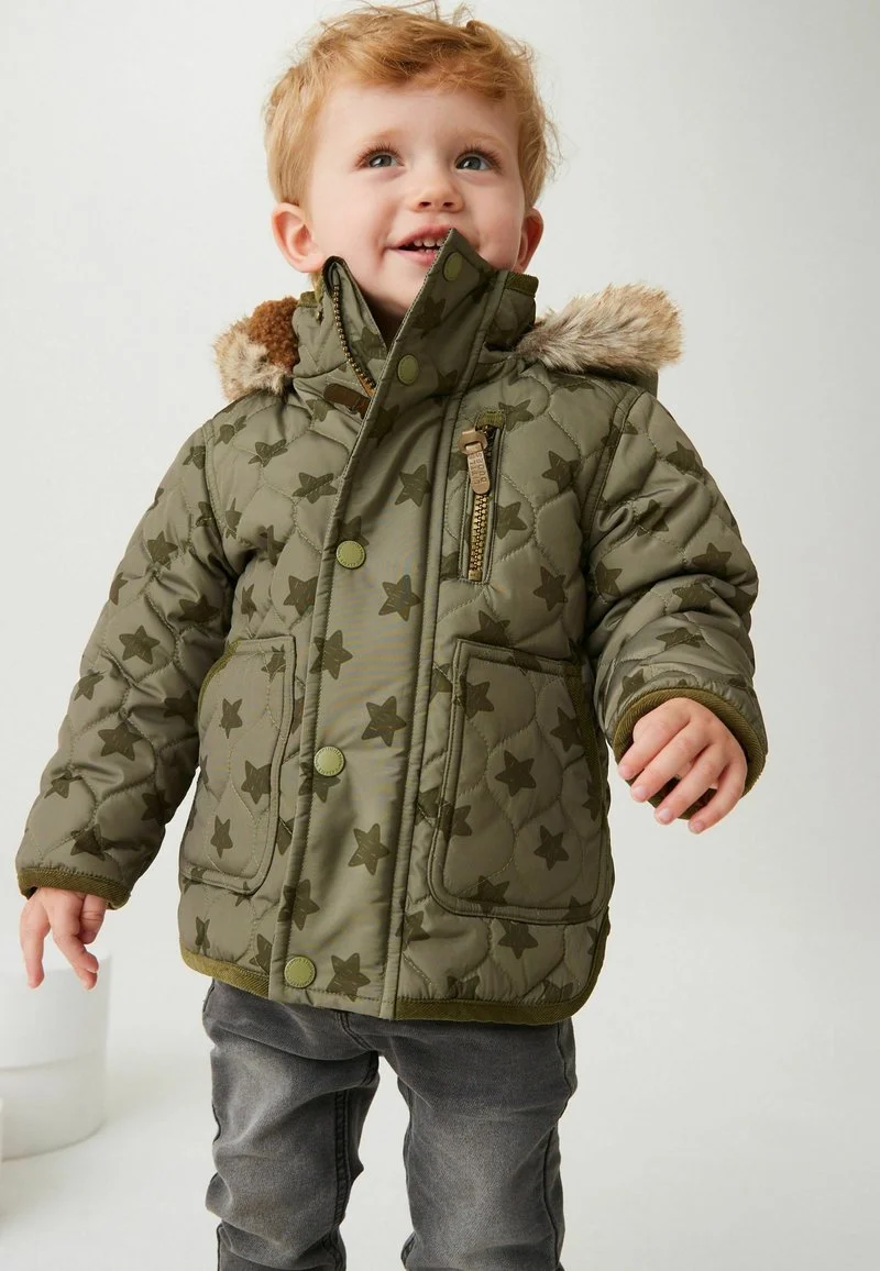 Next QUILTED STANDARD - Winterjacke - Khaki Green Star Print 3 Next QUILTED STANDARD - Winterjacke - Khaki Green Star Print