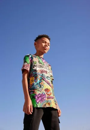 Next MINECRAFT SEQUIN T-SHIRT - T-Shirt Print - Black 8 Next MINECRAFT SEQUIN T-SHIRT - T-Shirt Print - Black – Bild 6