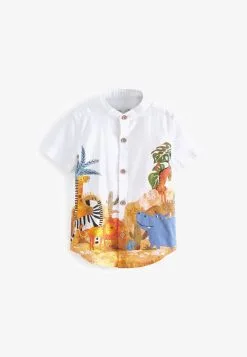 Next SAFARI PRINT BORDER STANDARD - Hemd - White -Oberbekleidung Verkäufe 19c015a429d84cd793d212e0a46d7622