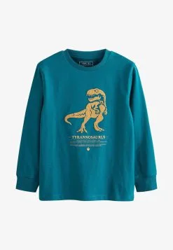 Next DINOSAUR LONG SLEEVE - Langarmshirt - Blue -Oberbekleidung Verkäufe 1ce20ea7fa09419ea20f5ec9cd73acab 1