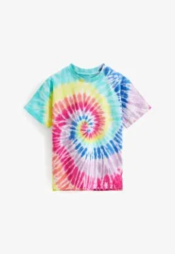 Next TIE-DYE SHORT SLEEVE STANDARD - T-Shirt Print - Rainbow