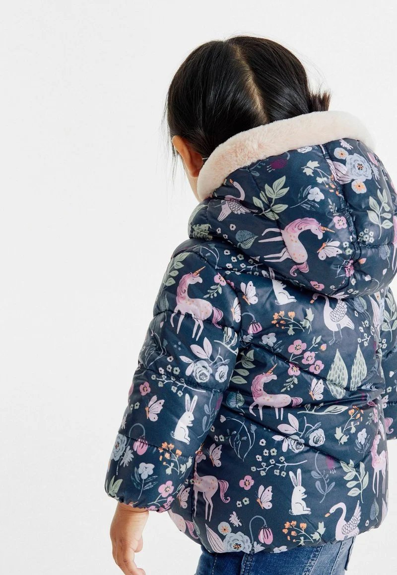 Next SHOWER RESISTANT - Winterjacke - Navy Blue Unicorn Printed 5 Next SHOWER RESISTANT - Winterjacke - Navy Blue Unicorn Printed – Bild 3