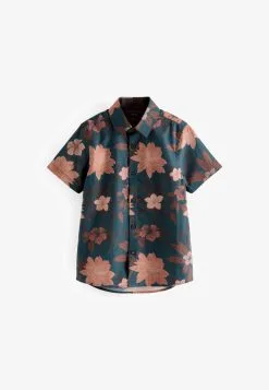 Next SHORT SLEEVE PRINTED SIGNATURE - Hemd - Blue -Oberbekleidung Verkäufe 21d4b8d269a94d3b923f1fd6cd86b2b0