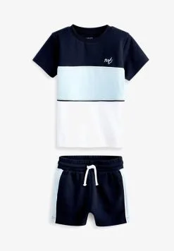 Next BLOCK AND SET - Shorts - Blue Pink Oversized -Oberbekleidung Verkäufe 24a78893059a4fcc86859c5a84e9c253