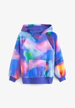 Next Kapuzenpullover - Blue Pink Swirl Print