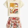 Next SET - Shorts - Cream Red Sunshine Floral -Oberbekleidung Verkäufe 282fa726a181407cb4f8d062d4bc2197