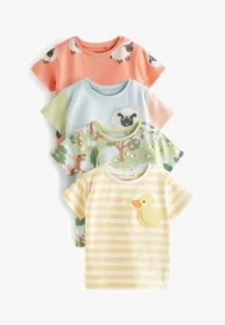 Next SHORT SLEEVE 4 PACK - T-Shirt Print - Multi -Oberbekleidung Verkäufe 29d54d3e78c44ee1a4a2ef9b3cf09808 1