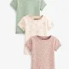 Next 3 PACK STANDARD - T-Shirt Print - Pink Green -Oberbekleidung Verkäufe 3451ef66809c490eb7ac96dcb239c305