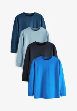 Next 4 PACK LONG SLEEVE - Langarmshirt - Blue -Oberbekleidung Verkäufe 347e77219a0c4f668091f20728b60e16 1