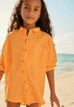 Next OVERSIZED - Hemdbluse - Orange -Oberbekleidung Verkäufe 3487a0e2a56747ee9dcd7e90a9477173 1