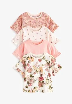 Next SHORT SLEEVE 4 PACK STANDARD - T-Shirt Print - Pink -Oberbekleidung Verkäufe 37b069fcaf754451be8578d443270e4d 1