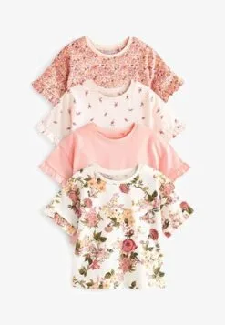 Next 3 PACK STANDARD - T-Shirt Print - Pink Green -Oberbekleidung Verkäufe 37b069fcaf754451be8578d443270e4d 2