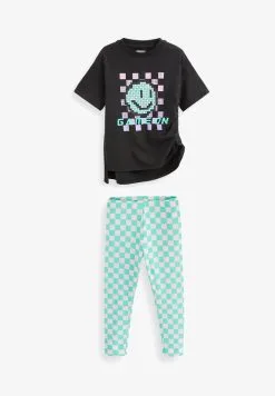 Next SET STANDARD - Leggings - Hosen - Ecru Brown Animal Sequin Star -Oberbekleidung Verkäufe 39cd15306752482dab644ab7ce0a27ab