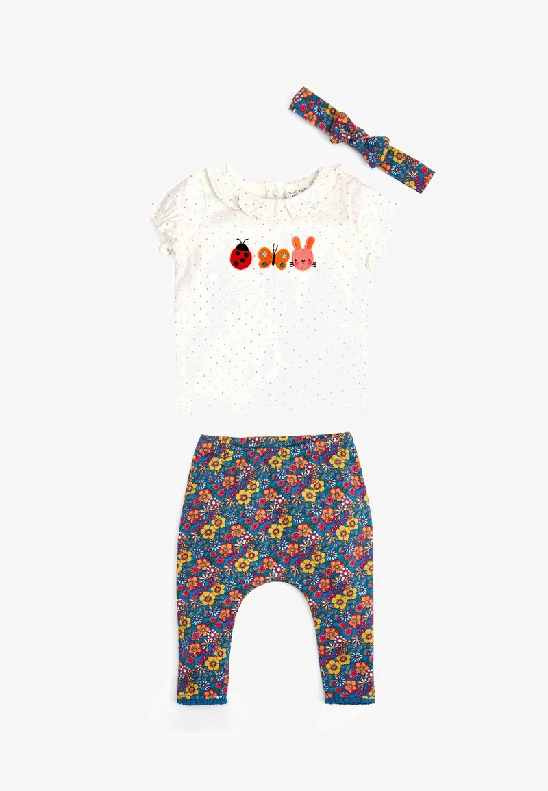 Next SET (0MTHS-3YRS) - Leggings - Hosen - White And Blue Floral Character 6 Next SET (0MTHS-3YRS) - Leggings - Hosen - White And Blue Floral Character – Bild 4