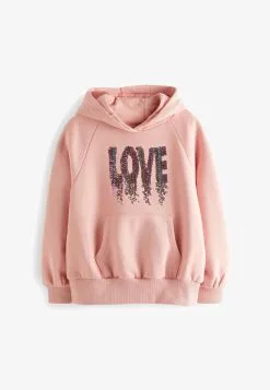 Next Kapuzenpullover - Pink Sequin Slogan -Oberbekleidung Verkäufe 470c67179971448a8922a8813a5d6d5e