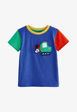 Next POCKET - T-Shirt Print - Cobalt Blue Digger