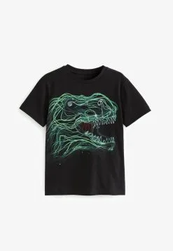 Next SHORT SLEEVE GRAPHIC - T-Shirt Print - Black Dinosaur -Oberbekleidung Verkäufe 48acbc57ae2245ebb21c628e3023429a 2