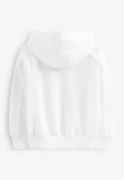 Next STANDARD - Sweatjacke - White Broderie -Oberbekleidung Verkäufe 48b3742a8b8b43b3ad916cb86bee0f1e
