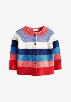 Next MULTI FLURO RAINBOW STRIPE - Strickjacke - Red -Oberbekleidung Verkäufe 4f1e06066560461ea807f0e47f5b2abe