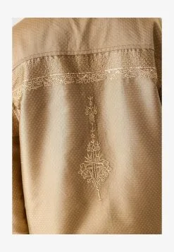 Next LONG EMBROIDERED - Hemd - Teal Blue Gold -Oberbekleidung Verkäufe 4f3ead0e71844bdf91dbda6ff374e8cf