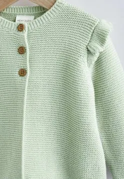 Next FRILL SHOULDER STANDARD - Strickjacke - Green -Oberbekleidung Verkäufe 4f5c32c070fc4428983cfc7c2c332d28