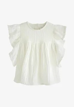 Next RUFFLE - Bluse - White -Oberbekleidung Verkäufe 4f8d2ad7c02544efa9259c51666037e6