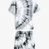 Next TIE DYE SET - Shorts - Black Grey