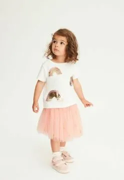 Next SEQUIN RAINBOW - T-Shirt Print - Ecru White -Oberbekleidung Verkäufe 537abe02354a42848351b3a87291c4ad