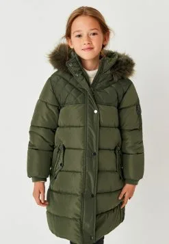 Next LONG - Wintermantel - Khaki Green