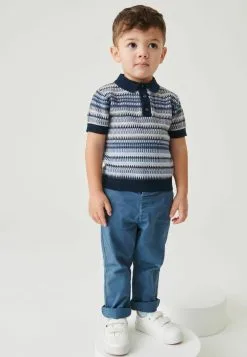 Next SHORT SLEEVE PATTERNED STANDARD - Poloshirt - Blue -Oberbekleidung Verkäufe 567113443e024fc084b8ec18ed27a471 1