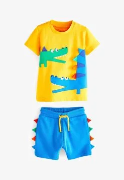Next AND SET - Shorts - Yellow/blue Appliqué Crocodile -Oberbekleidung Verkäufe 5994ec5f42054810bfb2b63c1c93cdf9
