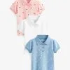 Next 3 PACK STANDARD - Poloshirt - Pink Blue -Oberbekleidung Verkäufe 59fa40a2f0134a7e93ca0eae42d1a449