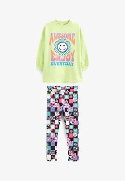 Next SET - Sweatshirt - Lime Green Checkerboard -Oberbekleidung Verkäufe 5b44f31aded048e4ace8e6db7fd641f0