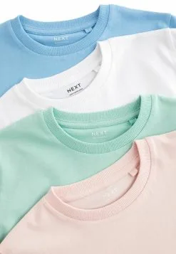 Next SHORT SLEEVES 4 PACK STANDARD - T-Shirt Basic - Pastel -Oberbekleidung Verkäufe 5bdeef46015e4f2fbb90ed917ee12666